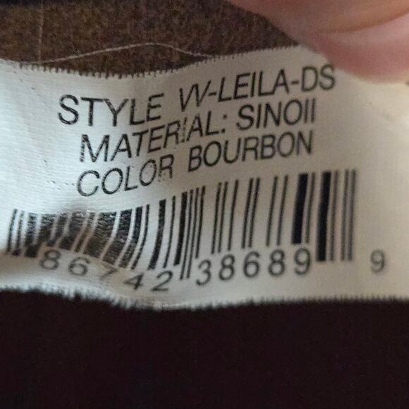 Vince Camuto Leila Brown Leather Drawstring Bucket Bag - Picture 12 of 15